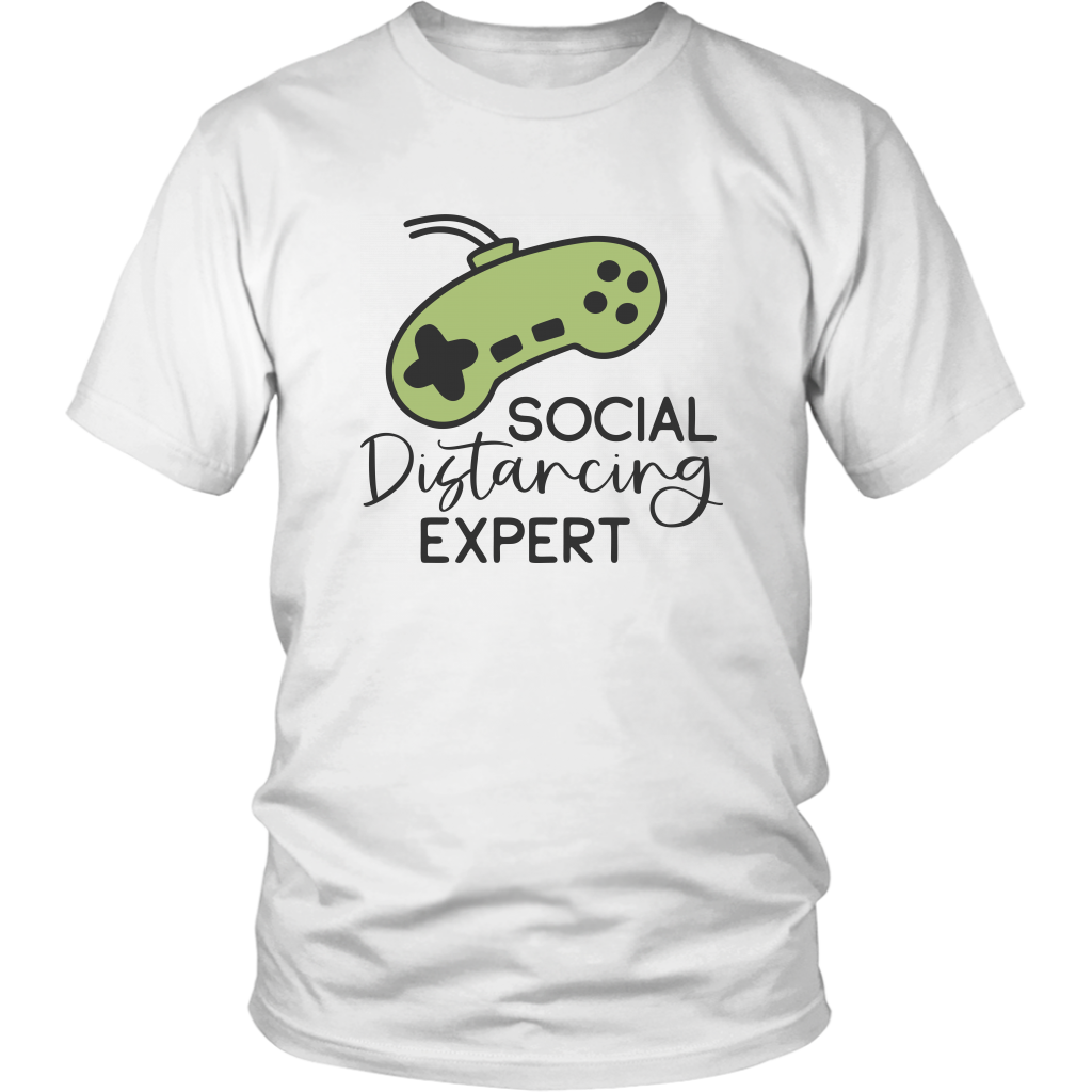Social Distancing Tee Shirt, Gamer Tee, Quarantine 2020, Pandemic Graphic tee, Funny Shirts