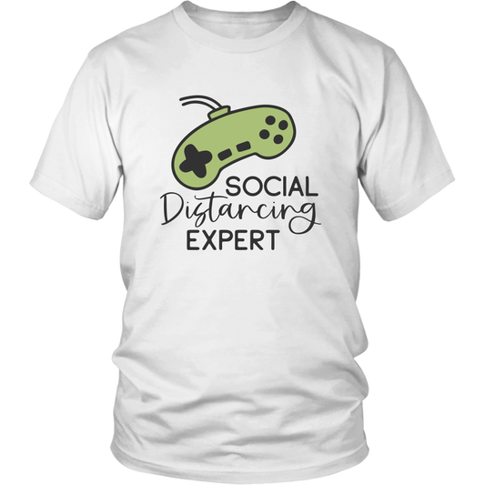 Social Distancing Tee Shirt, Gamer Tee, Quarantine 2020, Pandemic Graphic tee, Funny Shirts