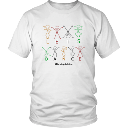 Dancing Skeleton Tee Shirt Halloween T-Shirt Funny Graphic Tee Men Women