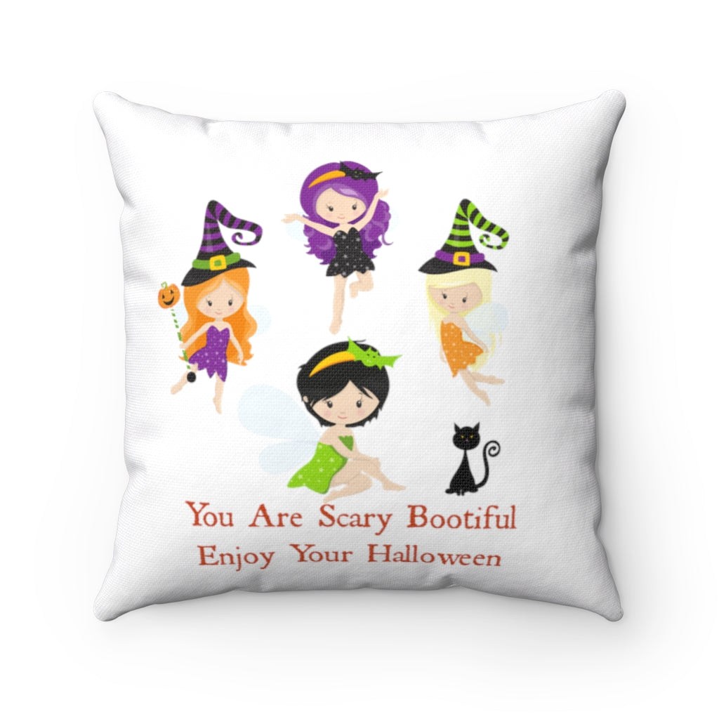 Halloween Pillow For Girls, Halloween Decor, Throw Pillow, Girls Bedding, Square Pillow