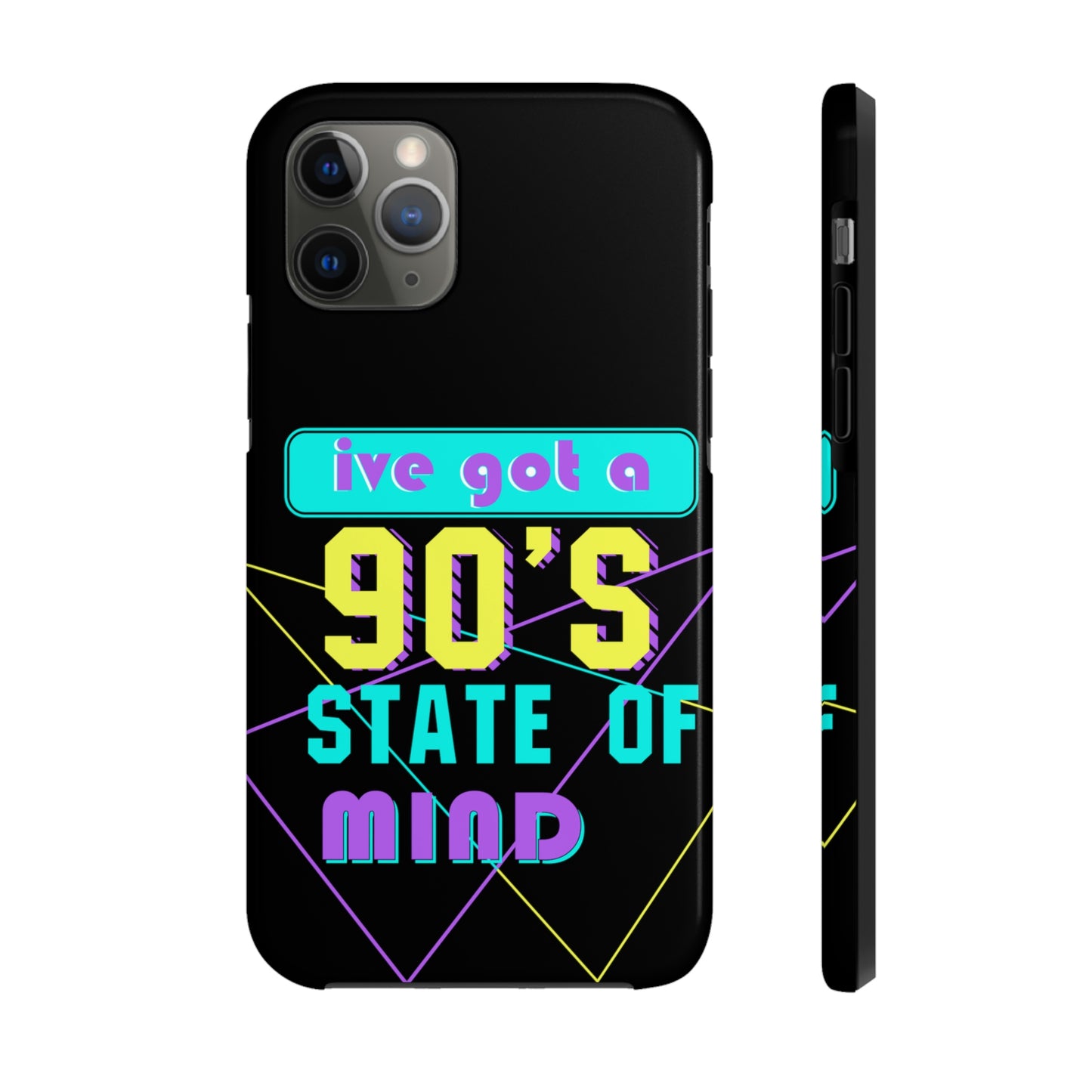 iPhone Case, 90's State of Mind Cell Phone Case, Y2k Aesthetic Phone Case