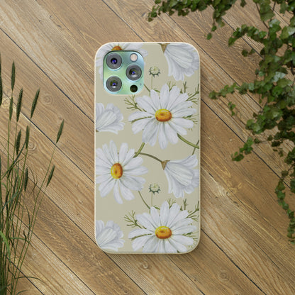 Floral Flower Tough Phone Case, Cute Cool Trendy Biodegradable Phone Case