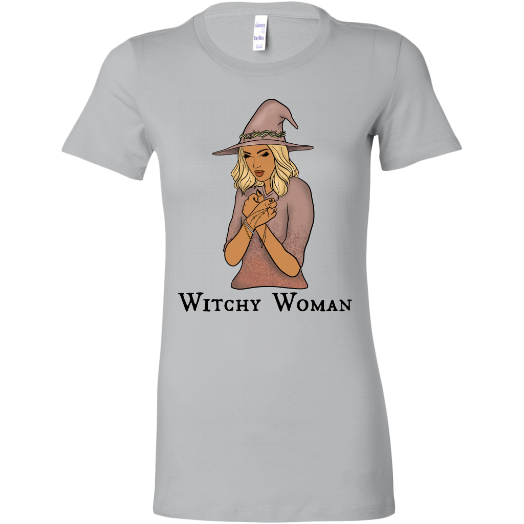 Witchy Woman Tee Shirt Graphic Tee For Women Halloween Shirt Costume Bella Canvas