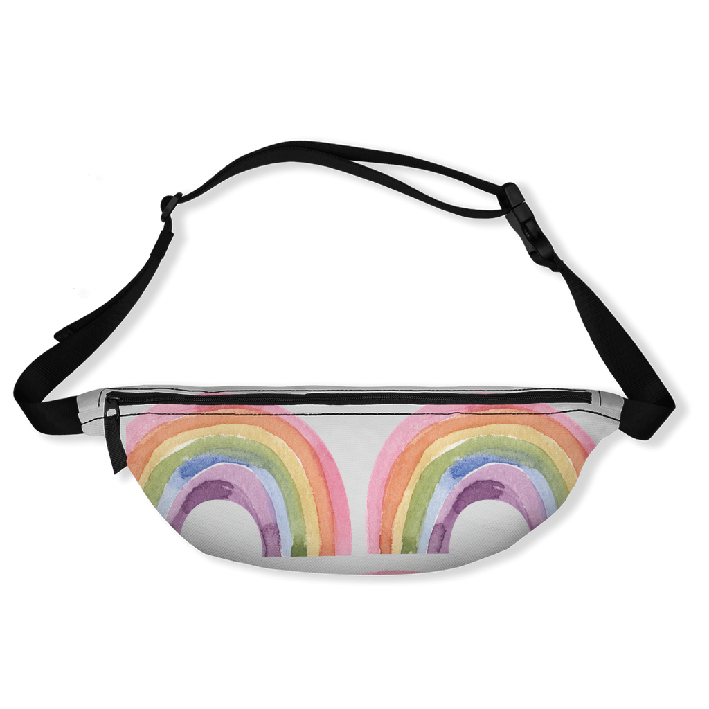 Fanny Pack for Women Rainbow Custom Fanny Pack Waist Belt Bum Bag Hip Pouch