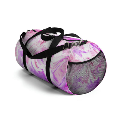 Pink Tie Dye Duffle Bag, Weekender Duffle Bag, Carry-on Travel Overnight Canvas Duffel Bag
