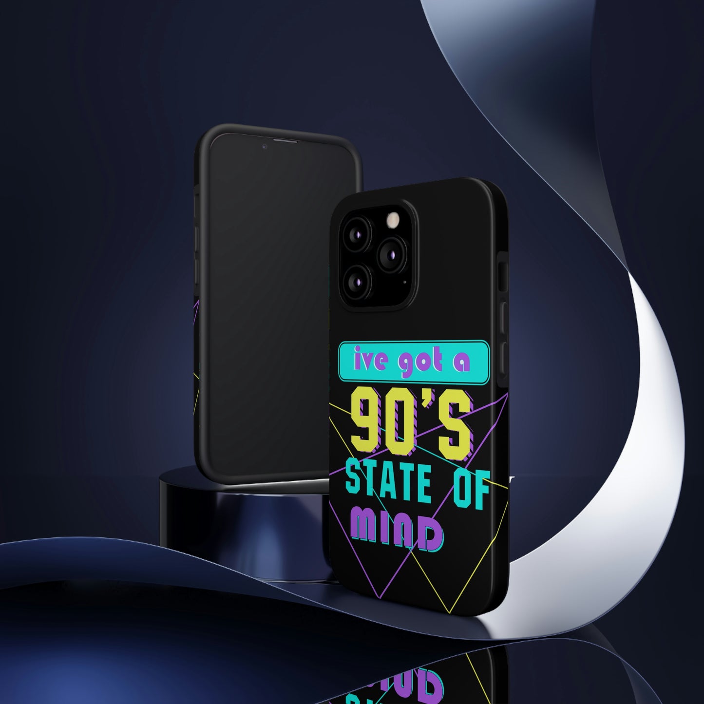 iPhone Case, 90's State of Mind Cell Phone Case, Y2k Aesthetic Phone Case