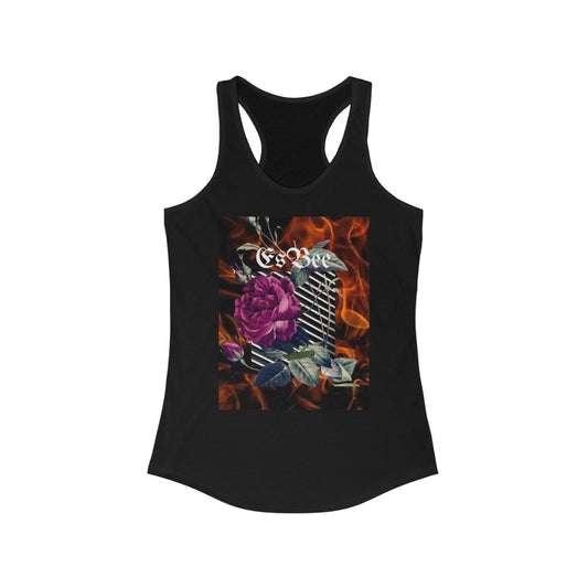 rose tank top goth women