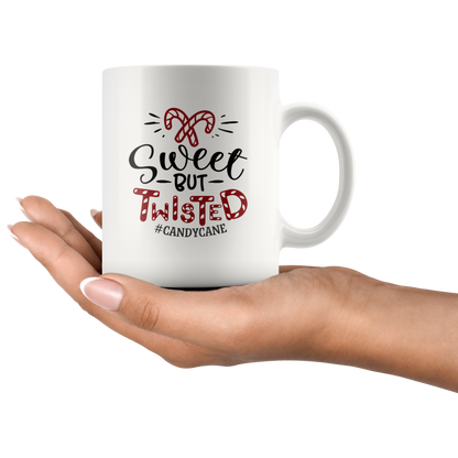 Christmas Coffee Mug Sweet But Twisted Candycane Christmas Gifts Custom Mug Funny mug