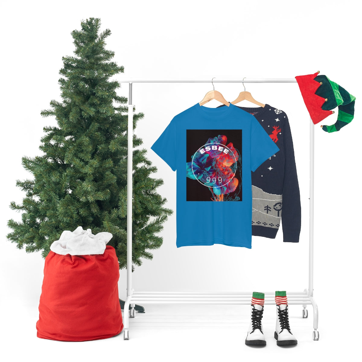 Y2k Abstract Art Graphic Tee Unisex Crewneck Shirt, Streetwear Grunge