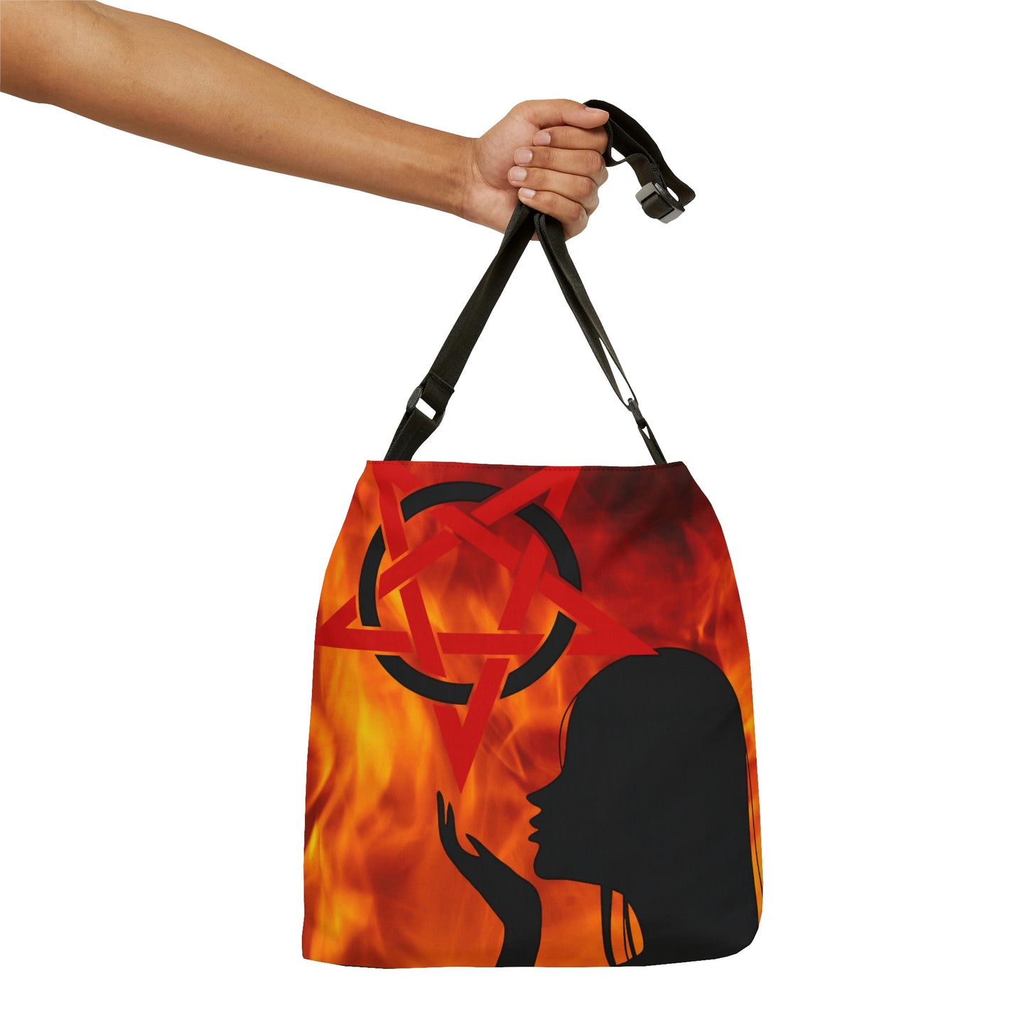 Witch Tote Bag, Shoulder Tote Bag for Women, Goth Girl Gift, Wiccan Witchy Gift, Witch Aesthetic, Canvas Weekender Bag