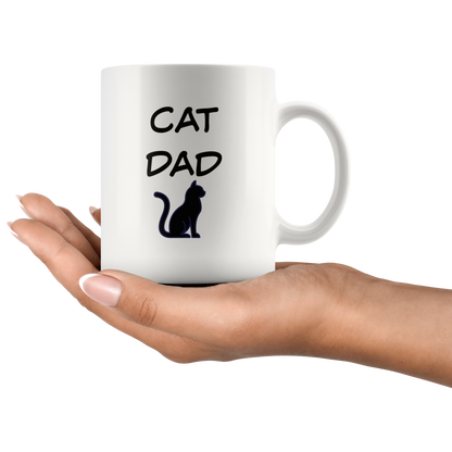 Cat Dad Coffee mug Gift for Him Dad Cat Lover Gift Cat Mug Cat Gift Funny Mug Custom