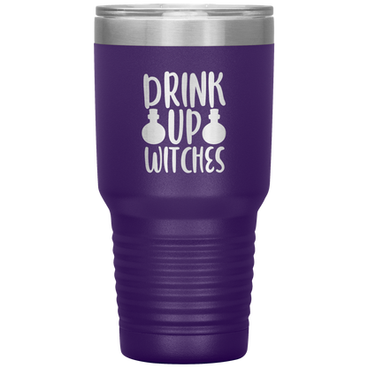 Drink up Witches Halloween 30 oz Tumbler Funny Party Beer Tumbler Mug Gift