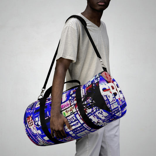 abstract duffle bag