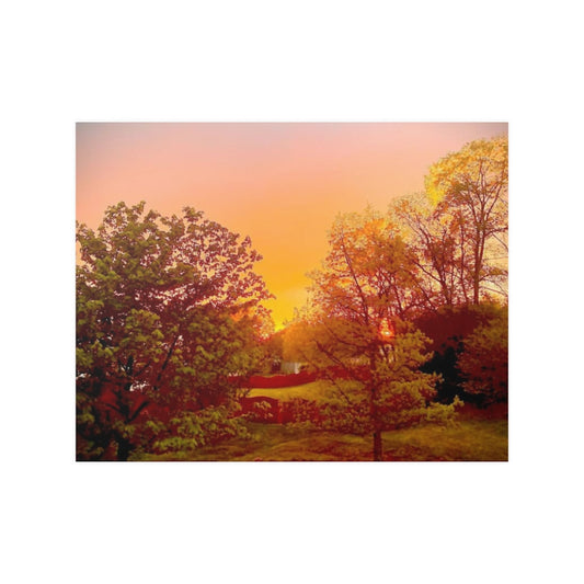 sunset wall art poster print 