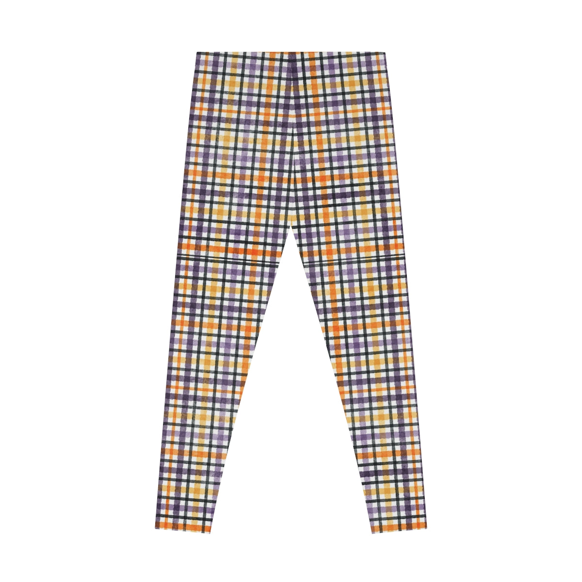 Ladies Trendy Plaid Check Stretchy Leggings Yoga Gym Streetwear