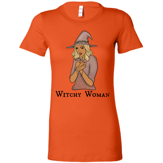 Witchy Woman Tee Shirt Graphic Tee For Women Halloween Shirt Costume Bella Canvas