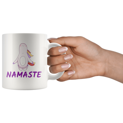 Yoga Mug Namaste Unicorn Funny Coffee Mug Gift Ceramic