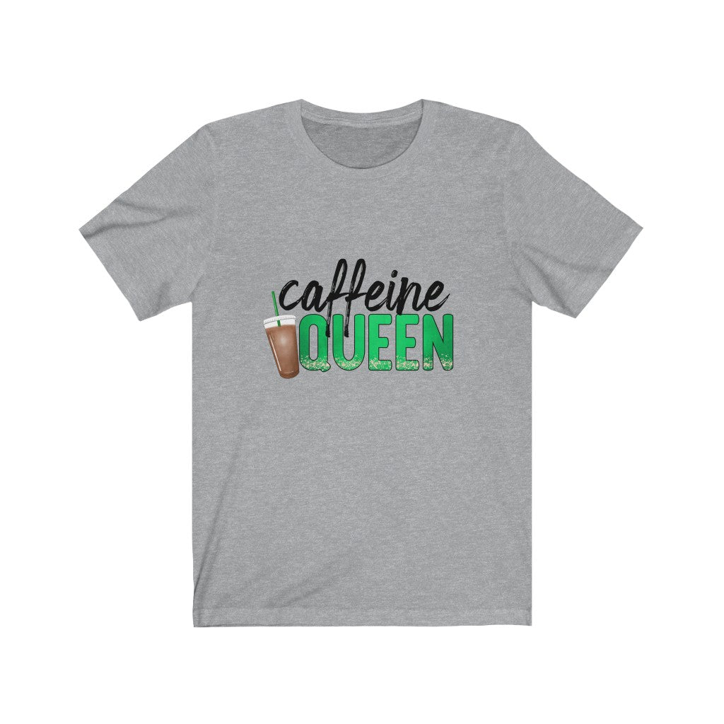 Caffeine Queen Graphic Tee. Woman Graphic Tee, Funny Shirt, Funny Tee, Coffee Lover