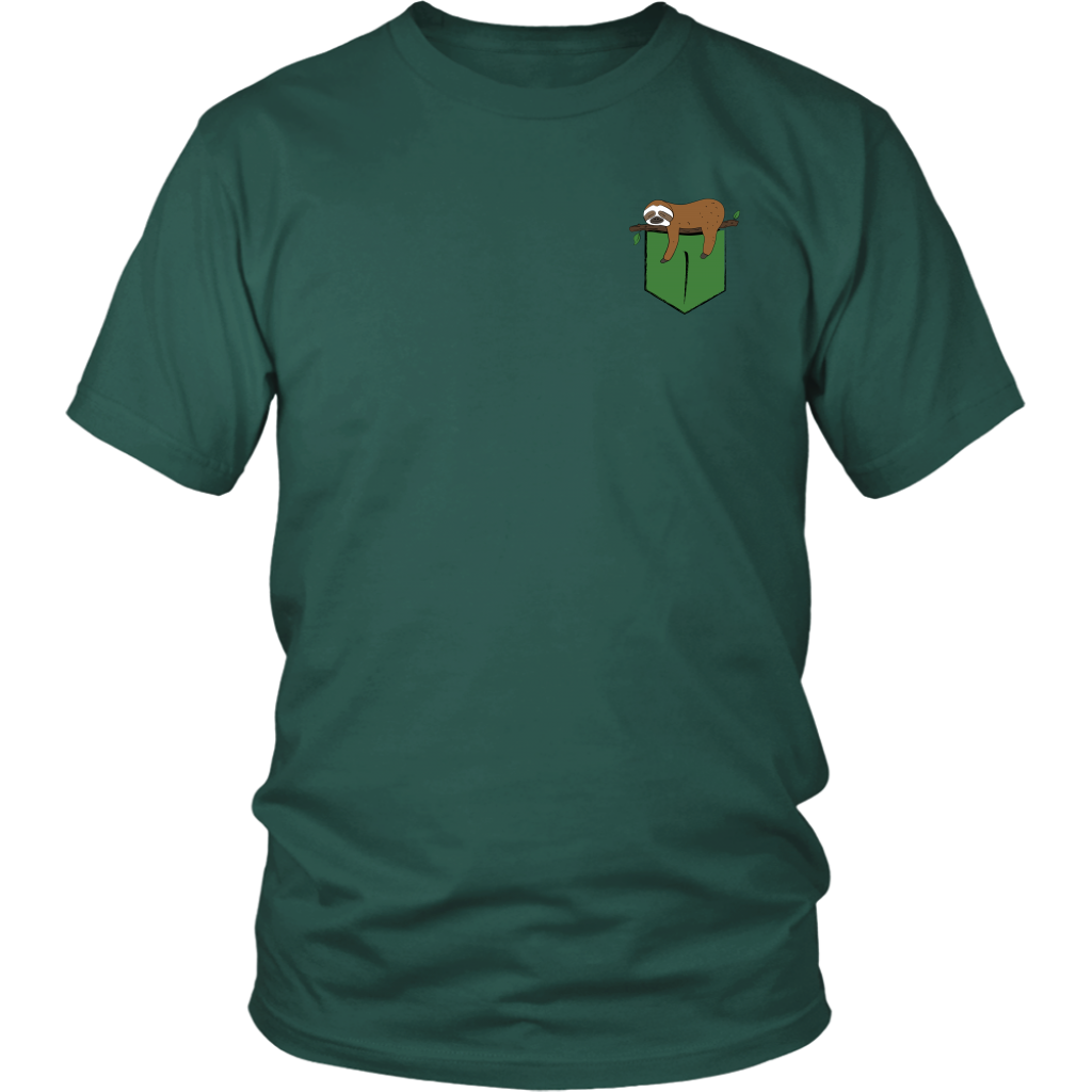 Pocket Sloth Shirt For Men Women  Sloth T-Shirt Funny Sloth Graphic Tee  Sloth Shirt