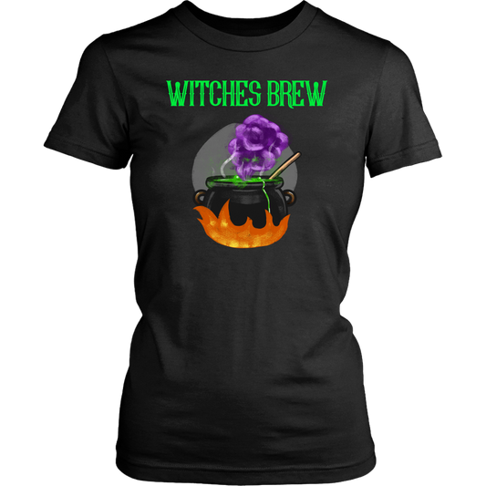 Witches Brew Halloween T-shirt For Women Funny Shirt Graphic Tee