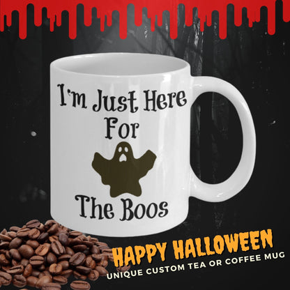 I'm Just Here For The Boos Halloween Novelty Coffee Mugs Holiday Gifts Collectibles