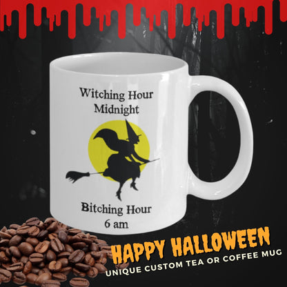 Novelty Coffee Mug-Witching Hour Midnight-Coffee cup- Halloween Gifts For Women