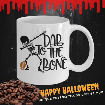 Dab to the Bone Halloween coffee mug tea cup funny Gothic Football Fans Ceramic coffee cup gift