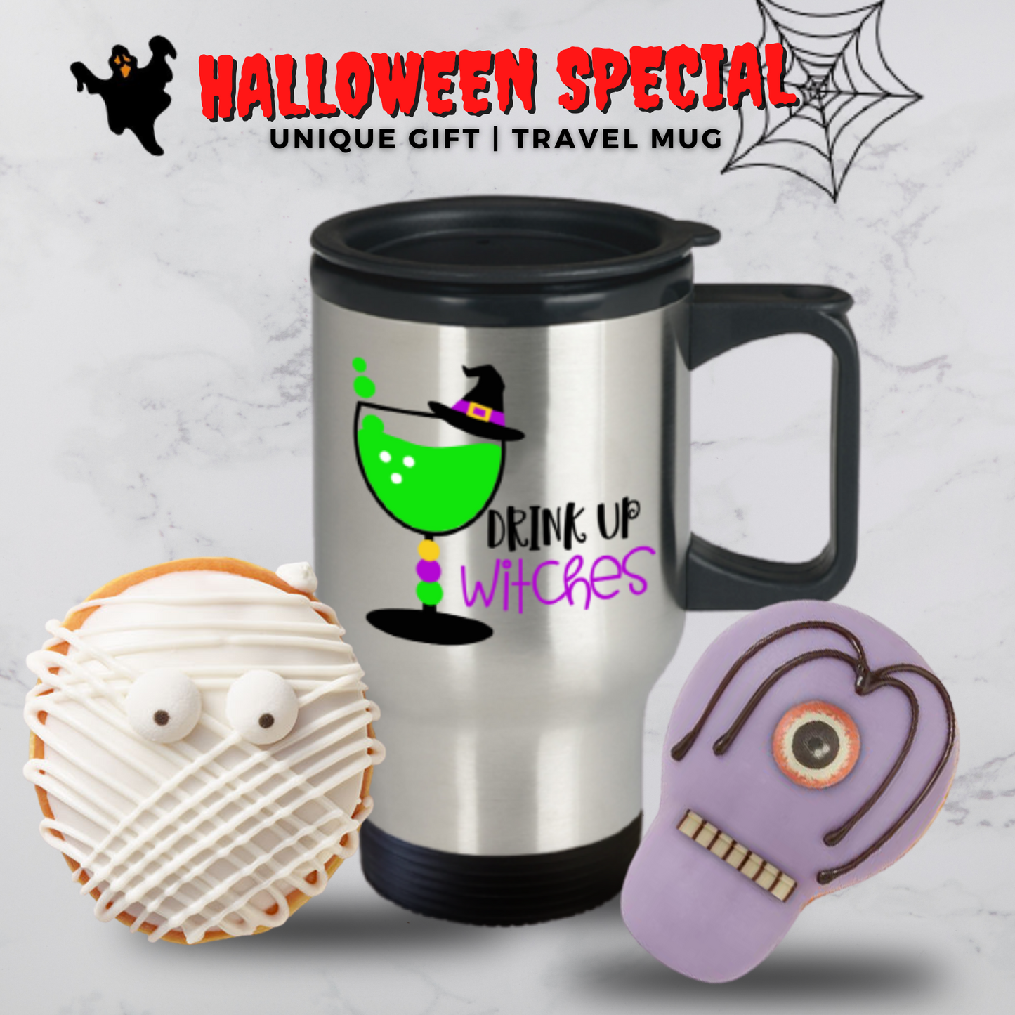 Halloween Travel coffee-mug Drink Up Witches-Funny Custom Mug  Home Decor
