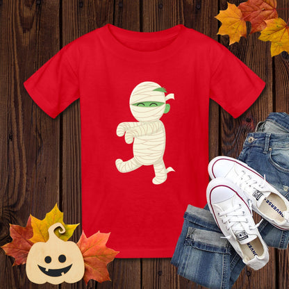 Kids Halloween T-shirt, Funny Mummy Fall Shirt, Boy Girl