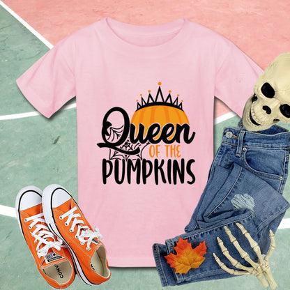 Girls Halloween T shirt, Funny Pumpkin Girl Shirt, Fall Clothing