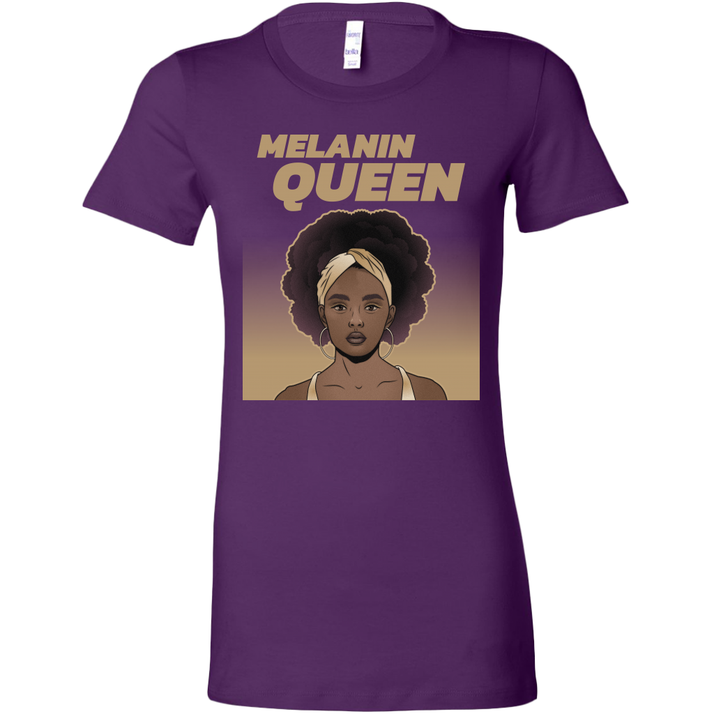 Melanin Queen T-Shirt, Black Queen Shirt For Black Women Graphic Tee Melanin Gifts