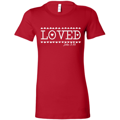 Loved T-Shirt For Women, Christian Shirt, Valentine Shirt, Women's Clothing, Women Shirt