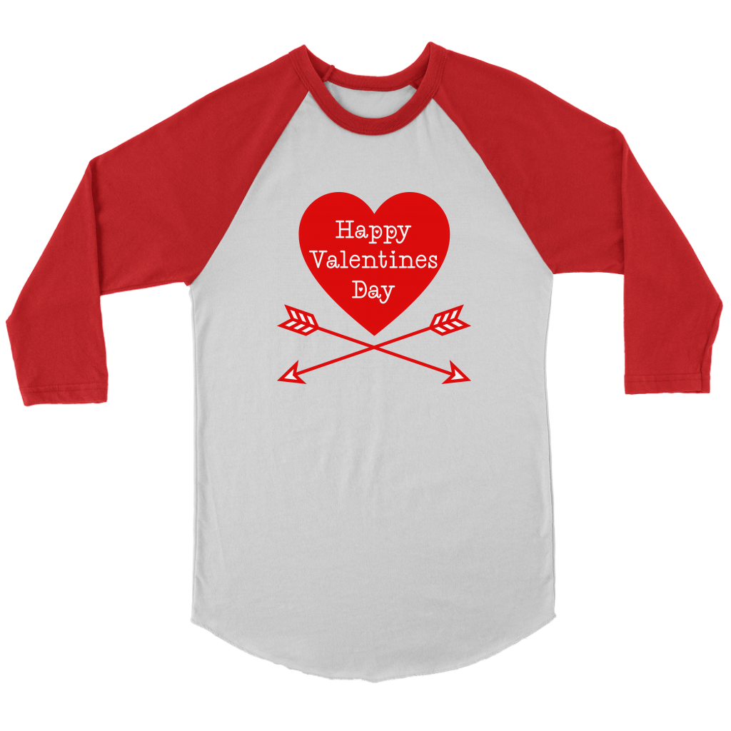 Raglan Valentine Shirt, Valentine Gift, Shirt for Women, Men, Happy Valentines Day