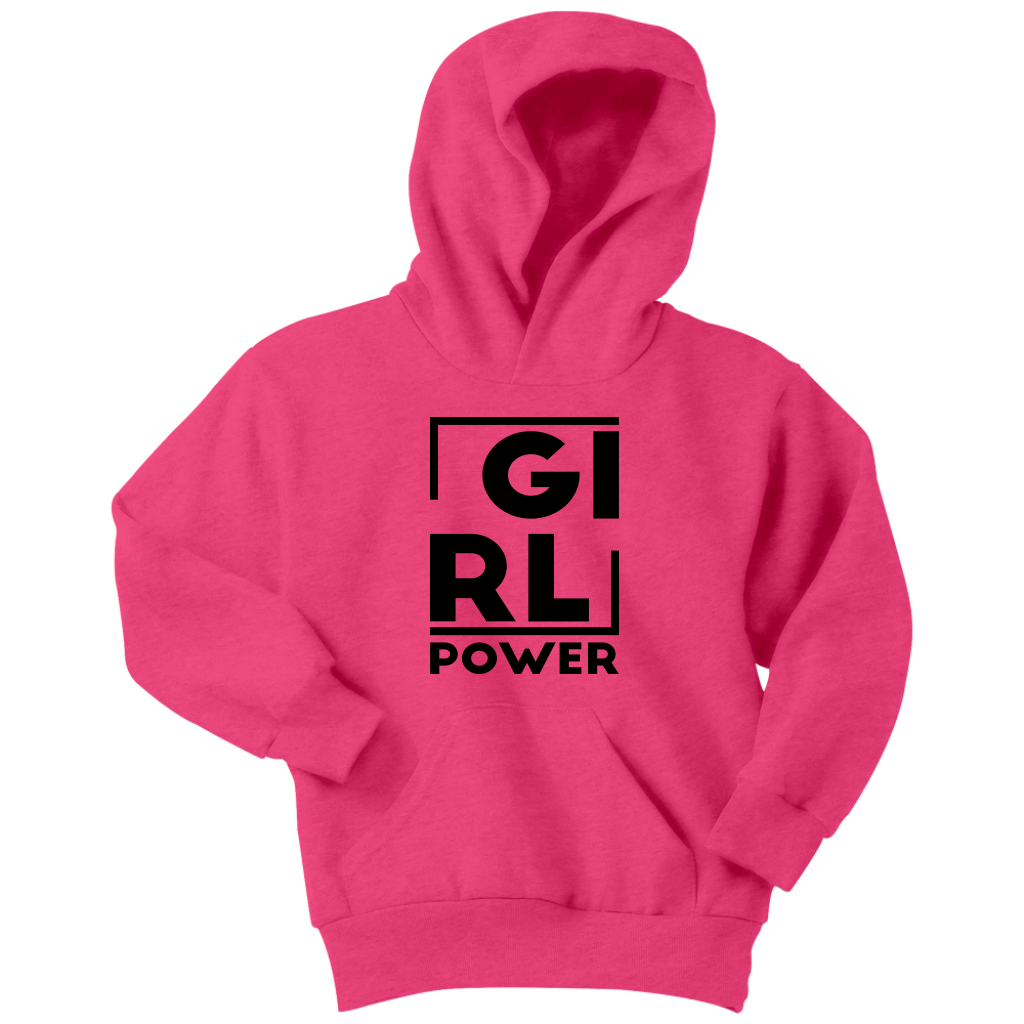 Girl's Hoodie Girl Power Graphic Top School Clothing Back to School Cotton Sweatshirt