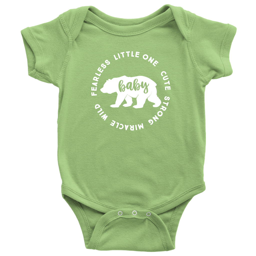 Baby Bear Onesie for Boys or Girls Infant Boysuit Baby Onesie Funny Baby Clothing