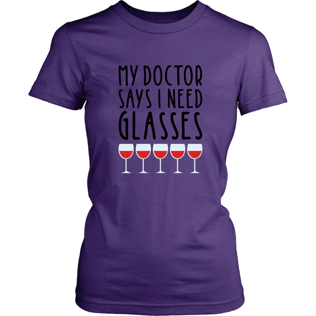 Women's  Graphic Purple Tee Shirt.