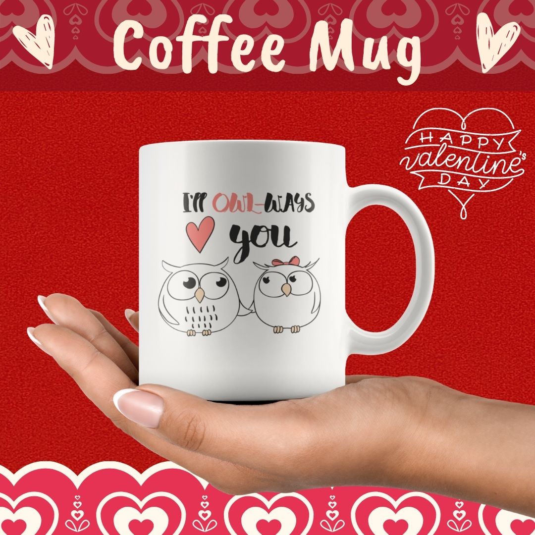 Owl Mug-Couples Valentine Coffee Mug