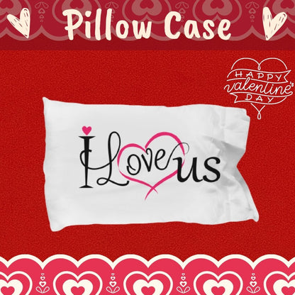 Couples pillowcase valentines anniversary birthday gift custom linen