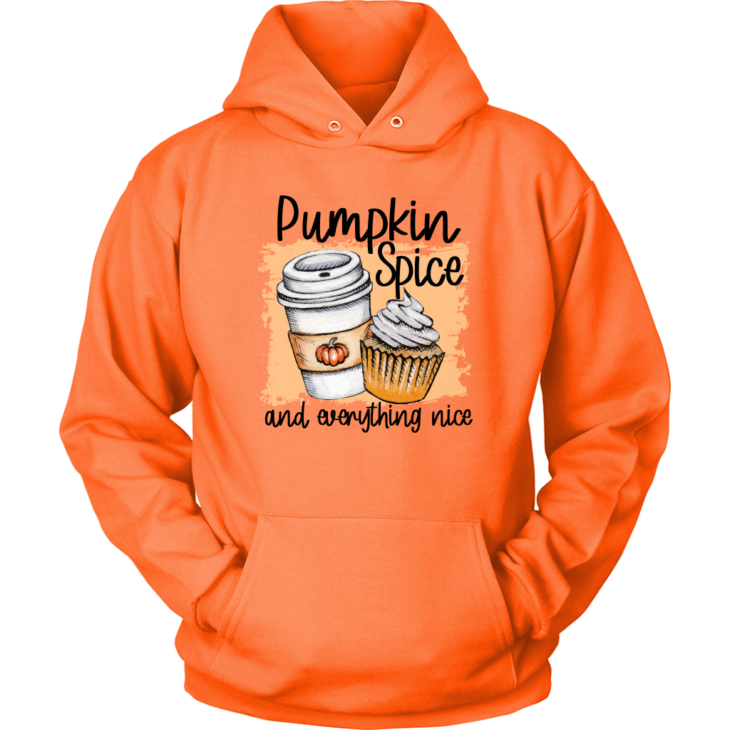 Pumpkin Spice And Everything Nice Hoodie for Women Fall Clothing Winter Hoodie Custom