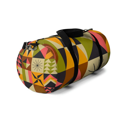 Colorful Abstract Duffle Bag, Weekender Duffle Bag, Carry-on Travel Overnight Canvas Duffel Bag