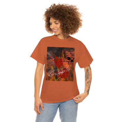 Grunge Abstract Gothic Skull Graphic Streetwear Unisex Crew Neck, Alternative