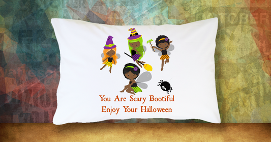 You Are Scary Boo-TiFul Halloween Pillowcase For Girls Kids Bedding Fun Pillow Case