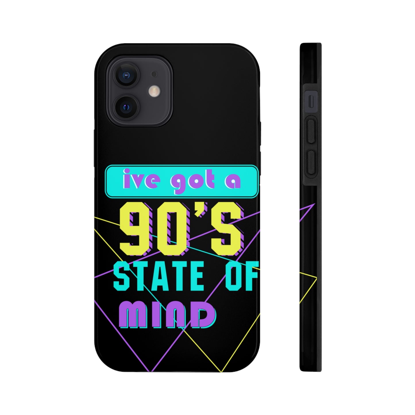 iPhone Case, 90's State of Mind Cell Phone Case, Y2k Aesthetic Phone Case