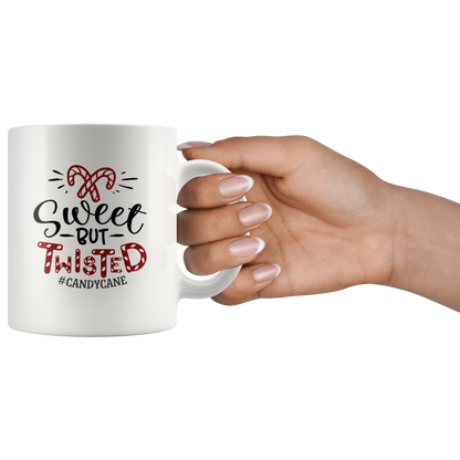 Christmas Coffee Mug Sweet But Twisted Candycane Christmas Gifts Custom Mug Funny mug