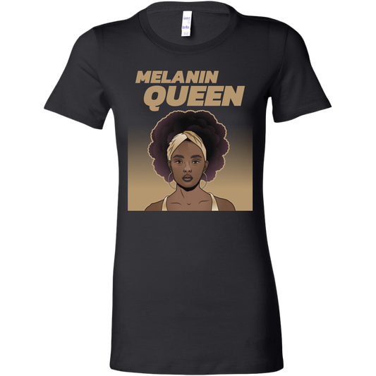Melanin Queen T-Shirt, Black Queen Shirt For Black Women Graphic Tee Melanin Gifts