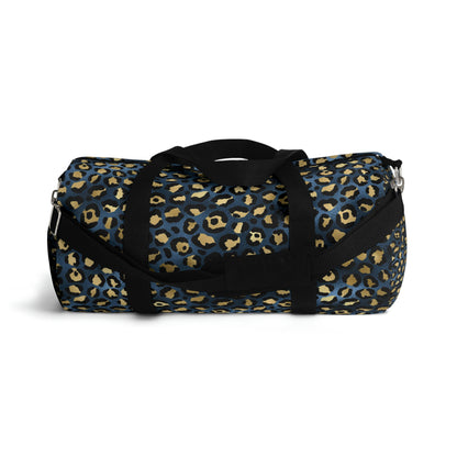 Leopard Print Duffle Bag, Weekender Duffle Bag, Carry-on Travel Overnight Canvas Duffel Bag