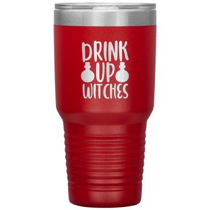 Drink up Witches Halloween 30 oz Tumbler Funny Party Beer Tumbler Mug Gift