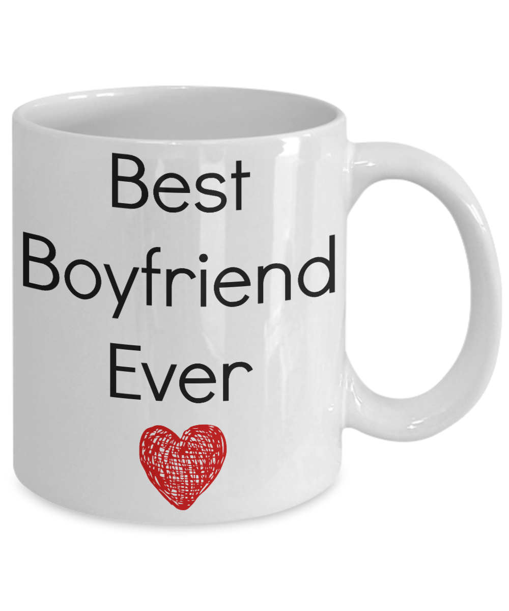 Valentine Coffee Mug-Best Boyfriend Ever-Novelty Tea Cup Gift Mug With Sayings Couples