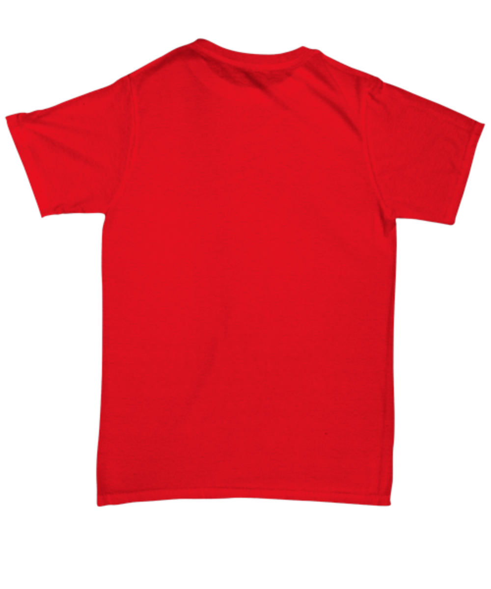 Red Christmas Novelty T-Shirt  Funny Santa Shirt Gift for Her Him Christmas Clothing