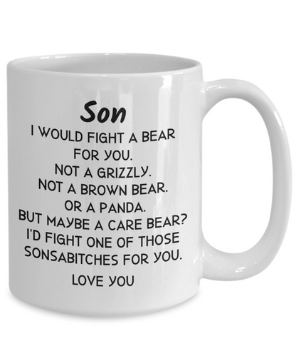 Son Coffee Mug Gift for Son Funny Mug Coffee Gift